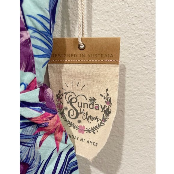 SUNDAY MI AMOR Open Back Floral Mini Dress - Picture 2 of 8